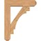 Ekena Millwork Merced Craftsman Smooth Bracket w/ Offset Brace, Western Red Cedar, 7 1/2"W x 30"D x 38"H BKT0806X30X38MRC04SWR - alternate 3